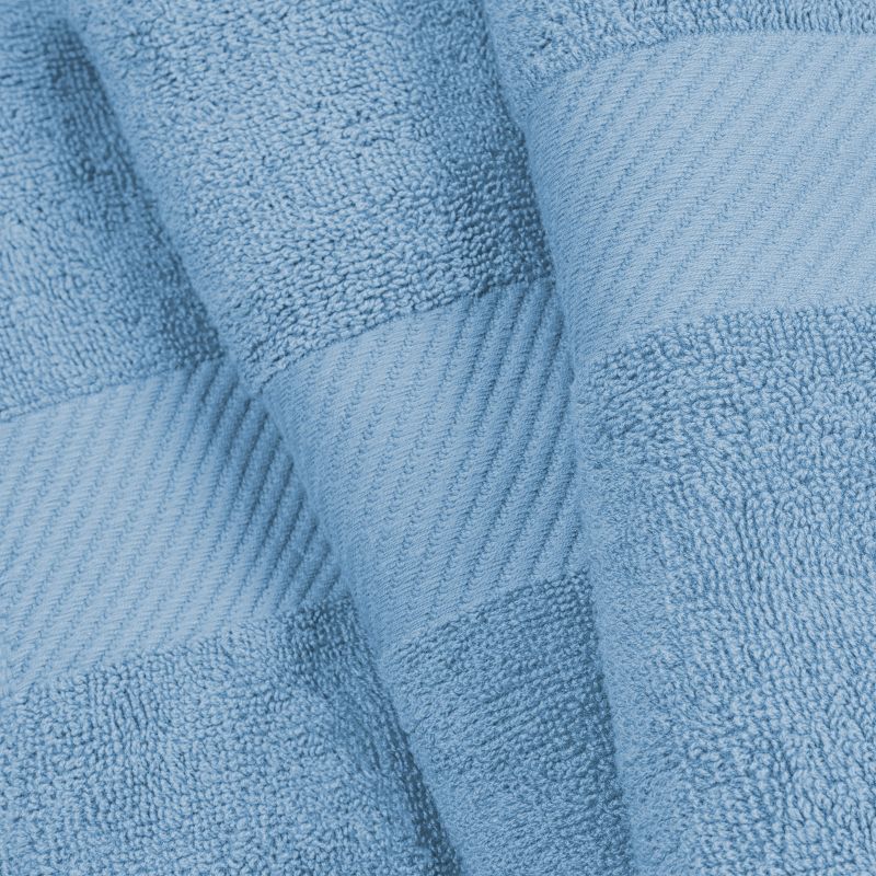 Modern Solid Classic Premium Luxury Cotton 6 Piece Hand Towel Set by Blue Nile Mills, 3 of 6