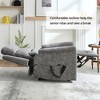 KWPZQEB Dual Motor Infinite Position Recliner Chair, Single Sofa with 8-Point Vibration Massage & Lumbar Heating, Wide Reclining Sofa for Living Room - 2 of 4