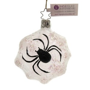 Inge Glas 3.0 Inch Spinning Christmas Christmas Tree Ornament , Ornament Halloween Spider (PC) - 1 of 2
