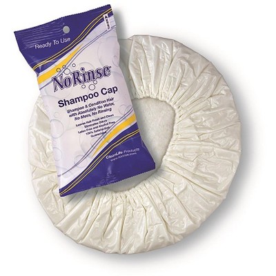 White No-Rinse Shampoo Cap with Conditioner