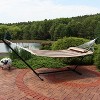 Sunnydaze Outdoor 2-Person Quilted Fabric Hammock with Spreader Bars and Freestanding Stand - 4 of 4