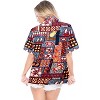 LA LEELA Hawaiian Shirts Womens Floral Summer Beach Party Shirt V Neck Blouse Short Sleeve Tropical Vacation Tops Casual Dress Shirts - 2 of 4