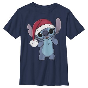 Boy's Lilo & Stitch Santa Surprise T-Shirt - 1 of 4