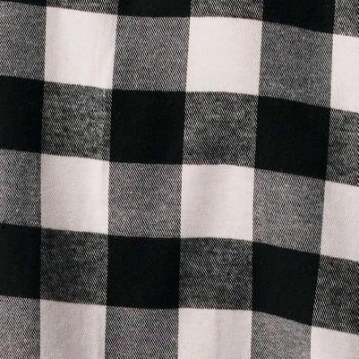 black / white - buffalo plaid
