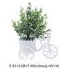 Unique Bargains Artificial Plants Tricycle Frosted Baby's Breath Plastic 5.31"x2.68"x7.48" 1 Pc - 3 of 4