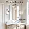 24x36 Inch Frameless Bathroom Mirror, Rectangle Wall Vanity Mirror for Bathroom, Bedroom, Entryway, Dining Room - 4 of 4