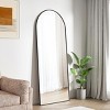 Ridstar 20 in. W x 63 in. H Black Arched Bathroom Floor Mirror - 4 of 4