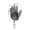 Unique Bargains Fishing Waterproof Non-Slip Puncture Resistant Fishing Gloves Grey 1 Pc - 2 of 4
