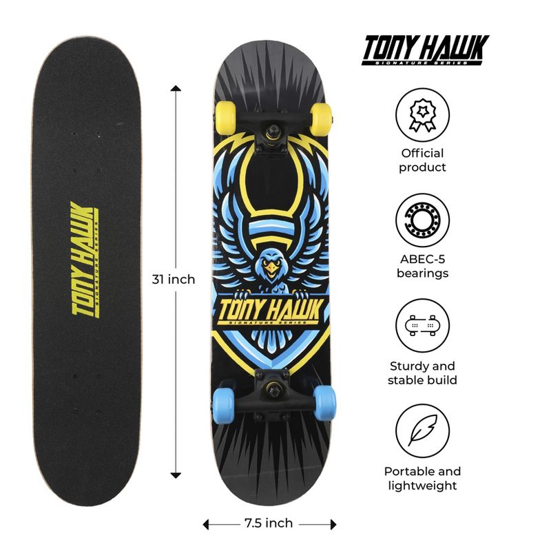 Tony Hawk Skateboard for beginner and professional skaters, 4 of 8