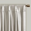 PAGED Pleat Curtain Panel with Tieback,Blackout Curtains with Rod Pocket & Back Tabs,Window Curtains for Living Room,Bedroom - 3 of 4