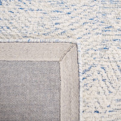 Metro Blue and Ivory Hand-Tufted Wool Area Rug