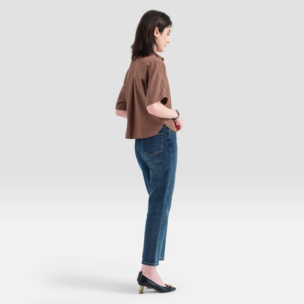 Camisa Corta con Corte Evasé para Mujer - A New Day™ 5