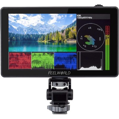 FEELWORLD LUT5 5.5 Inch 3000nits Ultra Bright DSLR Camera Field Monitor Auto Dimming Touchscreen HDR 3D LUT with Waveform