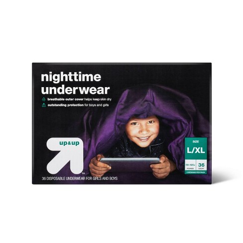 Goodnites NightTime Underwear, Girls L-XL