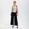 Women's Long Sleeve Ruched Blouse - A New Day™ Beige - 4 of 4