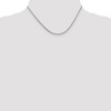 Black Bow Jewelry 1.25mm 14k White Gold Solid Franco Chain Necklace - 2 of 4