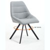 Sapphtopaz Dining Chairs Thickened Fabric Upholstered Bar Chair Lounge Chair with Metal Legs Side Chairs Set of 2 for Dining Room, Living Room - 4 of 4