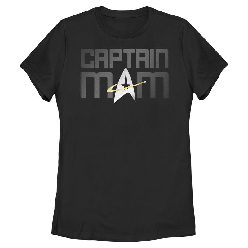Women's Star Trek: The Next Generation Captain Mom  T-Shirt -  -, 1 of 5