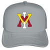 Virginia Military Institute Primary Logo Foam Trucker Cap Grey Os - 2 of 4