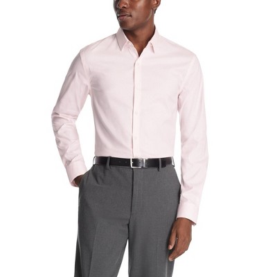 Calvin Klein Mens Stretch Button Down Dress Shirt
