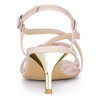 Allegra K Women's Slingback Strappy Kitten Buckle Stiletto Heel Sandals - 3 of 4