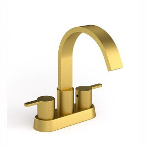 YAWWALK 4 in. Centerset High Arc Bathroom Faucet with Waterfall Spout, Double Handle - 1 of 1