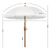 Yaheetech 9ft Patio Umbrella with Crank Operating Mechanism for Garden, Backyard - 3 of 4