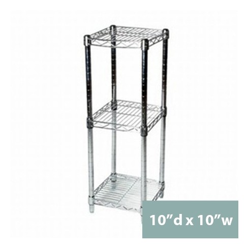 Shelving.com Chrome Wire Shelving with 3 Tier Shelves - - image 1 of 3