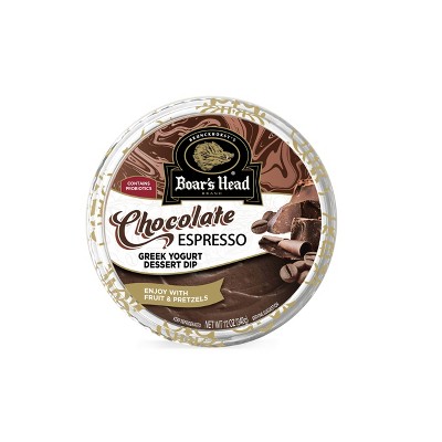 Boar's Head Dark Chocolate Espresso Greek Yogurt Dessert Dip - 12oz