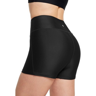 FIONECA Women's 3"/5"/6"/8" High Waisted Swim Shorts Tummy Control Swimsuits Bottoms Modest Board Shorts UPF 50+