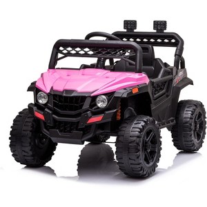 12V Kids Ride-On Truck, Electric Car for Toddlers with Remote Control, Spring Suspension, LED Lights, Battery Powered Vehicle Toy - 1 of 4