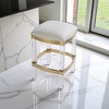 Starlight Canyon Home,Clear Chair Acrylic Stool White Acrylic Furniture Acrylic Chair Stool - 2 of 4