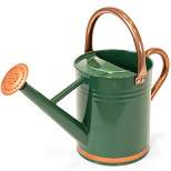 Best Choice Products 1-Gallon Galvanized Steel Watering Can for Gardening w/ O-Ring, Top Handle, Copper Accents