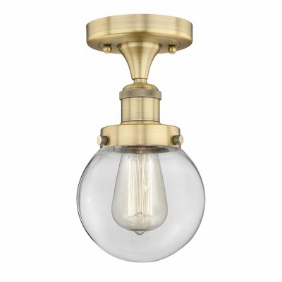 Beacon - 1 Light Semi-Flush Mount In Industrial Style-8.25 Inches Tall and 6.5 Inches Wide