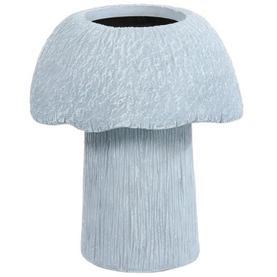 The Lakeside Collection Mushroom Planter Gray Large Medium or Small Garden