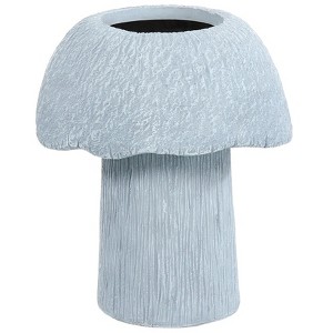 The Lakeside Collection Mushroom Planter Gray Large Medium or Small Garden - 1 of 2