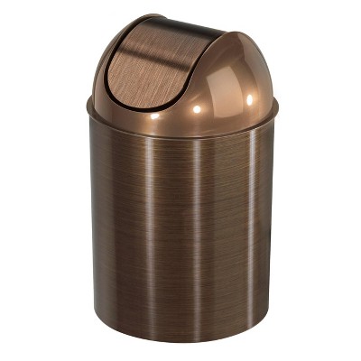 Kitchen Trash Can Gold Tall Trash Can Waterproof Trash Can Bedroom Bathroom  And Toilet With Lids