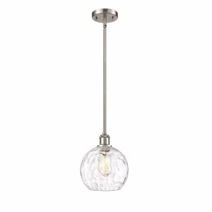 Athens Water Glass - 1 Light Mini Pendant In Industrial Style-10 Inches Tall and 8 Inches Wide - 1 of 1
