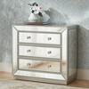 Studio 55D Trevi 32" Wide Mirrored Silver 3-Drawer Accent Chest - image 2 of 4