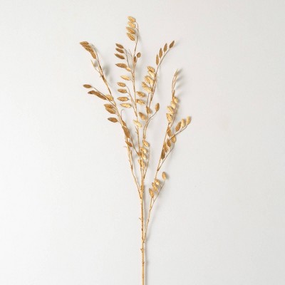 39"H Sullivans Artificial Briza Gold Grass Fall Spray, Indoor Fall Decor