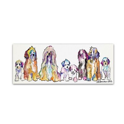 Colorful Dogs Gallery-Wrapped Canvas Art, 16'' x 47''