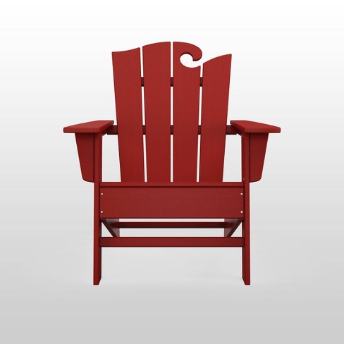 The Ocean Patio Accent Chair Crimson Red Polywood Target