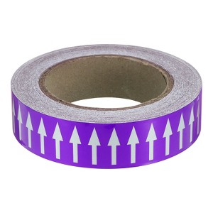 Unique Bargains 360 Degree Visibility Directional Flow Arrow Tape for Pipe Flow Labeling - 1 of 4