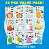 36 PCS Make-a-face Sticker Sheets Make Your Own Animal Mix Match Sticker Sheets with Safaris, Sea and Fantasy Animals Kids Party Favor - image 2 of 4