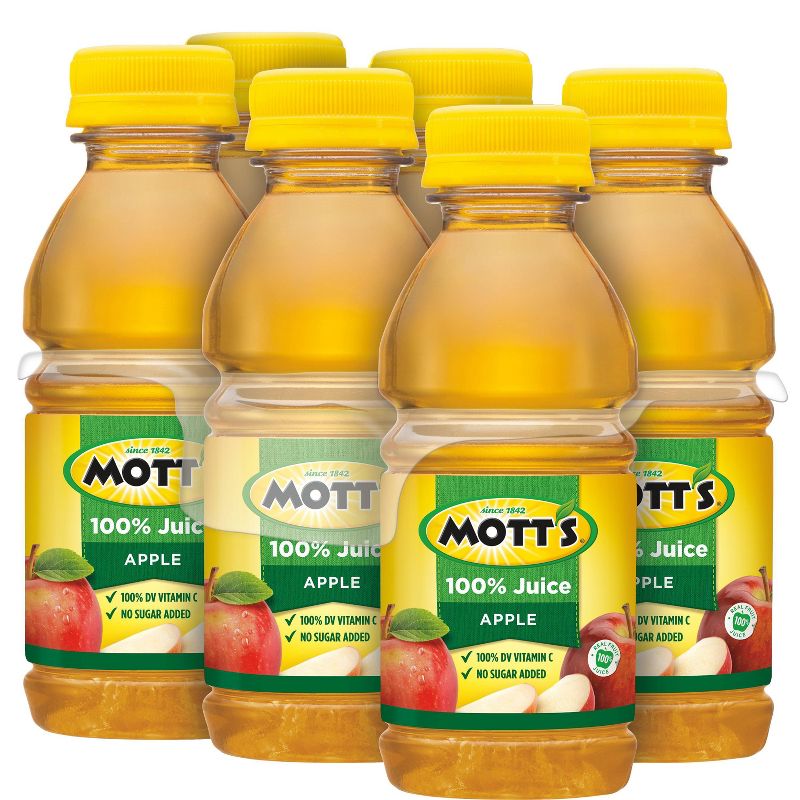 Mott's 100% Original Apple Juice - 6pk/8 fl oz Bottles, 4 of 13