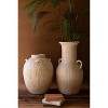Stone Composite Beige Urn with Two Handles 26"H – Textured Decorative Vessel for Home Decor by Kalalou - 4 of 4