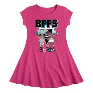Girls' - LOL Surprise! - BFFS 4Eva Bon Bon & Snuggle Babe Fit & Flair Cap Sleeve Dress - 1 of 1