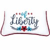 C&F Home 10" x 10" Sweet Land of Liberty 4th of July Patriotic Embroidered Square Accent Small Petite Throw Pillow - 3 of 4