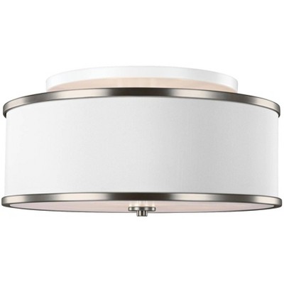 Feiss Lennon 20" Wide Satin Nickel Ceiling Light