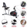 Sunny Health & Fitness Magnetic Smart Recumbent Exercise Bike - Black - 2 of 4